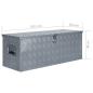 Preview: Aluminiumkiste 110,5×38,5×40 cm Silbern