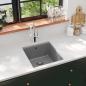Preview: Granitspüle Einzelbecken Grau