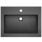 Preview: Granitbecken 600×450×120 mm Schwarz