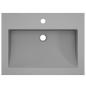 Preview: Granitbecken 600×450×120 mm Grau
