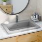 Preview: Granitbecken 600×450×120 mm Grau
