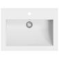 Preview: Granitbecken 600×450×120 mm Weiß