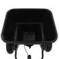Preview: Handstreuwagen Salzstreuer zum Ziehen PVC Stahl 125x74x79cm 45L