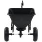 Preview: Handstreuwagen Salzstreuer zum Ziehen PVC Stahl 125x74x79cm 45L