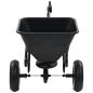 Preview: Handstreuwagen Salzstreuer zum Ziehen PVC Stahl 125x74x79cm 45L
