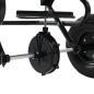 Preview: Handstreuwagen Salzstreuer zum Ziehen PVC Stahl 125x74x79cm 45L