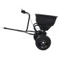 Preview: Handstreuwagen Salzstreuer zum Ziehen PVC Stahl 125x74x79cm 45L