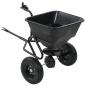 Preview: Handstreuwagen Salzstreuer zum Ziehen PVC Stahl 125x74x79cm 45L
