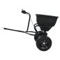 Preview: Handstreuwagen Salzstreuer zum Ziehen PVC Stahl 125x74x79cm 45L