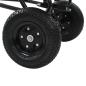 Preview: Handstreuwagen Salzstreuer zum Ziehen PVC Stahl 125x74x79cm 45L