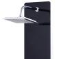 Preview: Duschpaneel Glas 25×44,6×130 cm Schwarz 