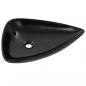 Preview: Waschbecken Keramik Dreiecksform Schwarz 645 x 455 x 115 mm