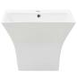 Preview: Waschbecken Wandmontage Keramik Weiß 500 x 450 x 410 mm