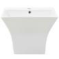 Preview: Waschbecken Wandmontage Keramik Weiß 500 x 450 x 410 mm