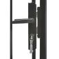 Preview: Gartentor Stahl 1 x 2 m Schwarz