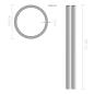 Preview: 2 Stk. Edelstahlrohre Rund V2A 2m Ø42x1,8mm