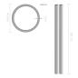 Preview: 2 Stk. Edelstahlrohre Rund V2A 2m Ø42x1,8mm