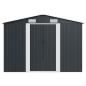 Preview: Gerätehaus 257x489x181 cm Metall Anthrazit