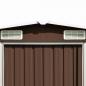 Preview: Gerätehaus 257x580x181 cm Metall Braun