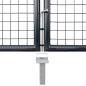 Preview: Mesh-Gartentor Verzinkter Stahl 289 x 200 cm Grau
