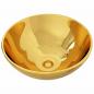Preview: Waschbecken 32,5 x 14 cm Keramik Golden
