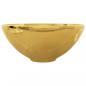 Preview: Waschbecken 32,5 x 14 cm Keramik Golden