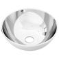 Preview: Waschbecken 28 x 10 cm Keramik Silbern
