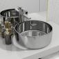 Preview: Waschbecken 40 x 15 cm Keramik Silbern