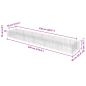 Preview: Gabionen-Hochbeet Verzinkter Stahl 540×90×50 cm