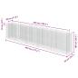 Preview: Gabionen-Hochbeet Verzinkter Stahl 450×50×100 cm