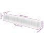 Preview: Gabionen-Hochbeet Verzinkter Stahl 450×50×50 cm