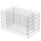 Preview: Gabionen-Hochbeet Verzinkter Stahl 90×50×50 cm