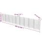 Preview: Gabionenwand Verzinkter Stahl 630×30×100 cm