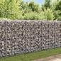 Preview: Gabionenwand mit Abdeckung Verzinkter Stahl 20×20×100 cm