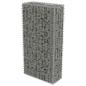 Preview: Gabionenwand mit Abdeckung Verzinkter Stahl 50×20×100 cm