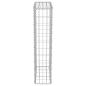 Preview: Gabionenwand mit Abdeckung Verzinkter Stahl 50×20×100 cm