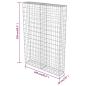 Preview: Gabionenwand mit Abdeckung Verzinkter Stahl 100×20×150 cm