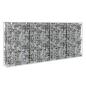 Preview: Gabionenwand mit Abdeckung Verzinkter Stahl 200×20×85 cm