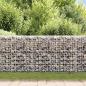 Preview: Gabionenwand mit Abdeckung Verzinkter Stahl 200×20×85 cm