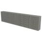 Preview: Gabionenwand mit Abdeckung Verzinkter Stahl 600×50×150 cm