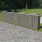 Preview: Gabionenwand mit Abdeckung Verzinkter Stahl 600×50×150 cm