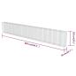 Preview: Gabionenwand mit Abdeckung Verzinkter Stahl 900×50×150 cm