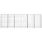 Preview: Gabionenwand mit Abdeckung Verzinkter Stahl 300×50×100 cm