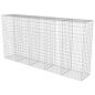 Preview: Gabionenwand mit Abdeckung Verzinkter Stahl 300×50×150 cm