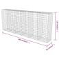 Preview: Gabionenwand mit Abdeckung Verzinkter Stahl 300×50×150 cm