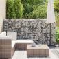 Preview: Gabionenwand mit Abdeckung Verzinkter Stahl 300×50×150 cm