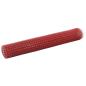 Preview: Drahtzaun Stahl mit PVC-Beschichtung 25x1 m Rot