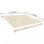 Preview: Markisenbespannung Canvas Creme 450x300 cm 