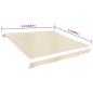 Preview: Markisenbespannung Canvas Creme 450x300 cm 