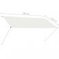 Preview: Einziehbare Markise 250×150 cm Creme